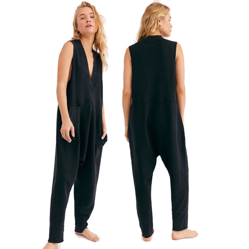 Free People What’s Up Onesie Black Medium